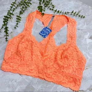Free People‎ Intimately Galloon Lace Racerback Bralette Size Medium thumbnail 1