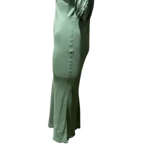 ASTR The Label Women's Green Midi Dress Size M Puff Sleeve Casual thumbnail 7