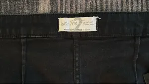 Free People Skirt Denim Black We The Free thumbnail 6