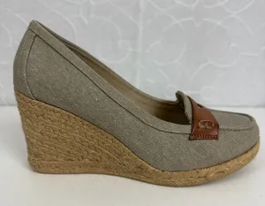 GH Bass Womens Loafers Size 8 Brown Penny Casual Slip On Wedge‎ Heel Espadrilles thumbnail 1