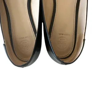 Tory Burch Melody‎ Pointed Toe Patent Flats Black 8 thumbnail 4