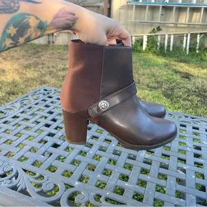 AK BY ANNE KLEIN WOMEN'S RIVE brown boots fall‎ winter size 8.5 zipper casual thumbnail 7