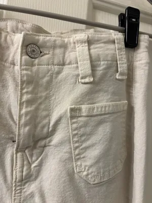 American Eagle White Cargo Pants  thumbnail 4