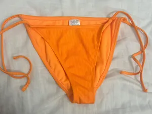Target Orange Ribbed Bikini Set thumbnail 8