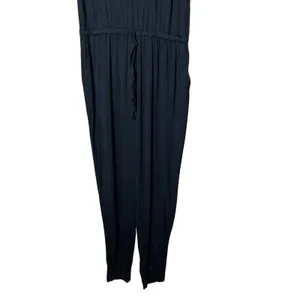 NWT Aerie Black Racerback Drawstring Waist Jumpsuit Women's‎ Size M thumbnail 3