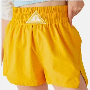 Free People Movement High-Rise Next Round Shorts w/Pockets & Embroidery Patch, L thumbnail 1