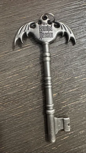 Disney Haunted Mansion Bat Wing Skeleton Key thumbnail 1