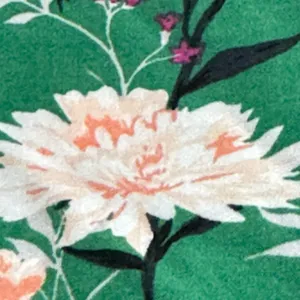 Old Navy Green Floral Boho Blouse Small Peasant Tunic Top Rayon thumbnail 6