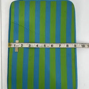 Kate Spade 12.5" Laptop Sleeve Blue Green Striped Neoprene Tech Case Bag Pouch thumbnail 13