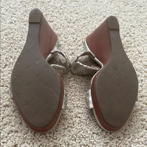 Jack Rogers Platinum Wedge Sandals thumbnail 4