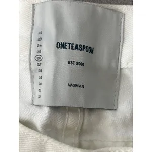 One Teaspoon Sz 26 Stevies White Distressed Ripped Cut Off High Rise Jean Shorts thumbnail 2