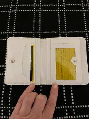 J C Fashion white compact wallet thumbnail 3