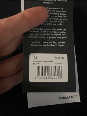 Glyder‎ high waist limitless black legging NWT thumbnail 5