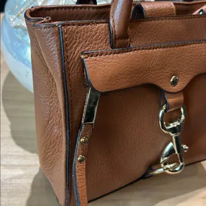 Rebecca Minkoff Dog Clip Tote Mini Satchel in Camel Brown thumbnail 4
