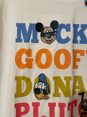 NWT! Disney Mickey & Friends Adult Disney Family T-shirt Embroidered Size XL thumbnail 6