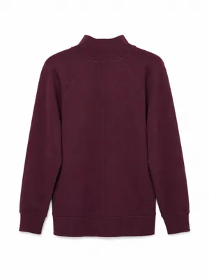 SPANX AirEssentials Half Zip sweatshirt plum small thumbnail 6