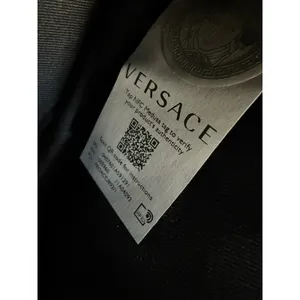 Versace Virtus Top Handle In Versace Blue thumbnail 10