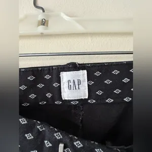 Gap Signature Skinny Ankle Mid Rise Dark Wash Geometric Print Stretch Pants 4 thumbnail 6
