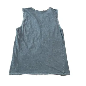 Lucky Brand Peasant Tank Top Large Embroidered Teal thumbnail 2
