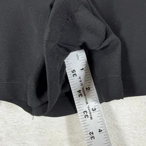 Zara Black Pleated Mini Skort High Rise Side Zip Size Medium Casual Chic thumbnail 6