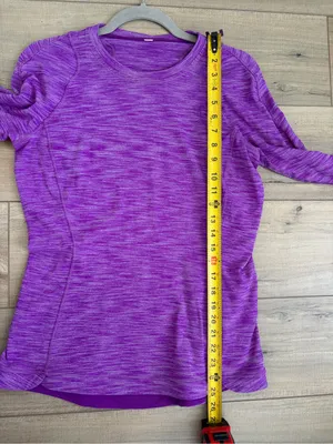 Lululemon Runderful Long Sleeve Heathered Tender Violet Warm Run Layering 10 thumbnail 6