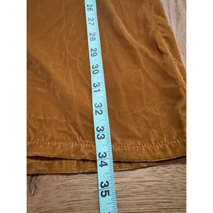 Old Navy Brown Gold‎ Velvet Shift Dress Short Puff Sleeve Knee Length Size XS thumbnail 5