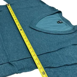 BDG Urban Outfitters Teal Knit Three Quarter‎ Sleeve Oversize Croptop Coastal S thumbnail 6