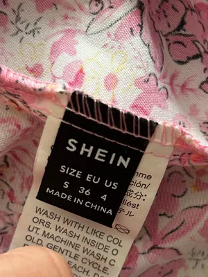 SHEIN Pink Floral Halter Ruffle Dress thumbnail 3