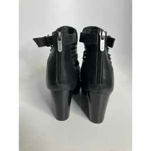 Circus by Sam Edelman Talon Ankle Boots Womens 7M Black Excellent‎ Caged Strappy thumbnail 4