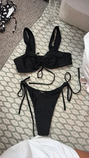 Black swim suit thumbnail 2