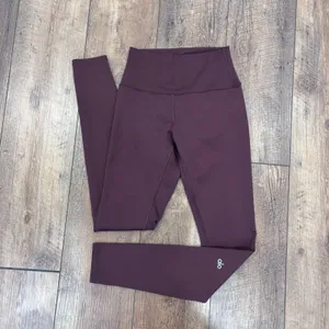 Alo Yoga High Waist Airlift Leggings Brown Sz S 28" Inseam Activewear Yoga READ thumbnail 3