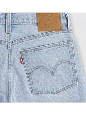 New Levi's Premium 28x28 Wedgie Straight Ankle Women's Jeans Fully Baked Light thumbnail 7