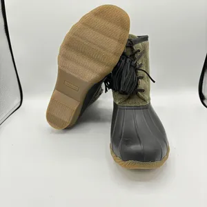 Sperry Women Olive /‎ Black Saltwater Tassel Corduroy Duck Boots Size 9 thumbnail 7