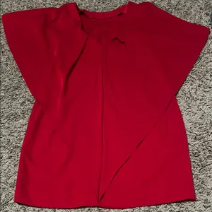 Calvin Klein Red Ruffled Midi Dress thumbnail 7