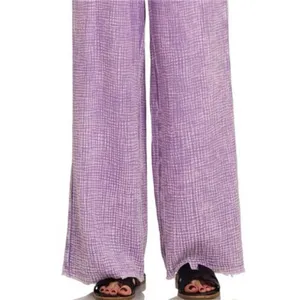 Zenana Washed Double Gauze Elastic‎ Band Waist Pants thumbnail 3