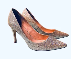 Adrianna Papell Special Occasion Bridal Glitter Sparkle Pointed Heels Size 7.5 thumbnail 1