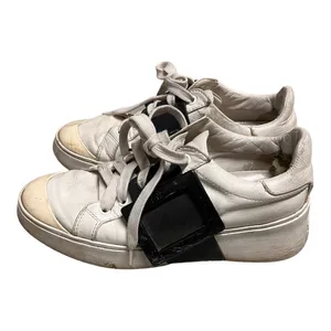 Roger Vivier Viv Buckle Skate Leather Sneakers White 36 thumbnail 2