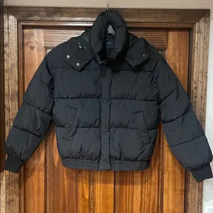 Lucky Brand Black Puffer Jacket with Hood Small thumbnail 2