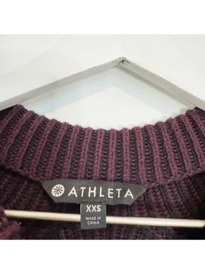 Athleta Rockland Sweater Size XXS‎ Black Auberge Rib Knit Gorpcore Cabin Slouchy thumbnail 5
