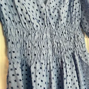 Just Taylor cotton smocked waist eyelet dress size 8 thumbnail 4