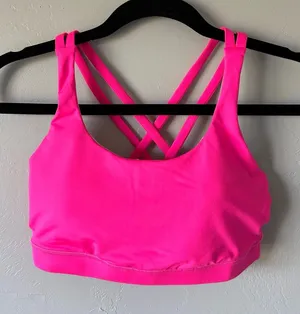 Lululemon Energy Sports Bra in Paris Pink Size 6 Activewear Workout Gym thumbnail 1