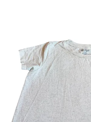 John Galt Paradise Cove Malibu Heather Cream Palm Tee Shirt Fit One Size Women's thumbnail 2