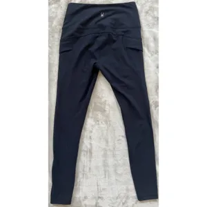 Spyder Active Women's Small Black‎ High Rise Drawstring Pocket Leggings thumbnail 2