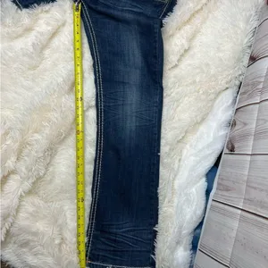 LA Idol Bootcut Dark Wash Denim Jeans Stretch thumbnail 5