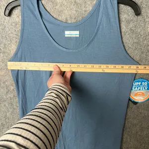 Columbia Women's Size Medium Blue Sleeveless slacks water‎ knit Tank Top thumbnail 5