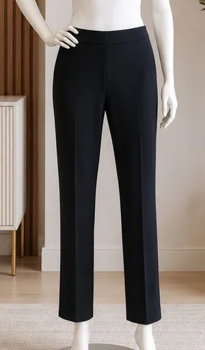 Tommy Hilfiger Women Dress Pants Black Slim Straight Career Trousers 6 thumbnail 1