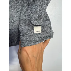 Vuori Elevation Square Neck Cropped Tank Top in Spacedye Heather Grey X-Large thumbnail 4