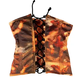Renaissance Cherub Corset S Lace Up Bustier Top Goblin Castlecore‎ Artsy Regency thumbnail 6