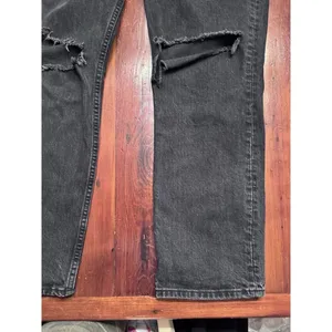 Abercrombie 90's Straight Ultra High Rise Curve Love Jeans Black Size 28 thumbnail 14