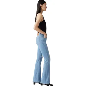 Levi’s 726 Distressed Flare Leg Denim Blue Jeans Pants size 27 thumbnail 2